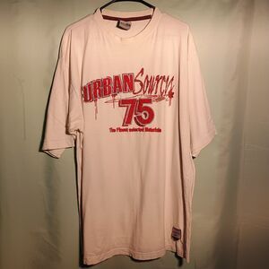 Urban Source 75 Graphic T-Shirt – Vintage White Streetwear Tee